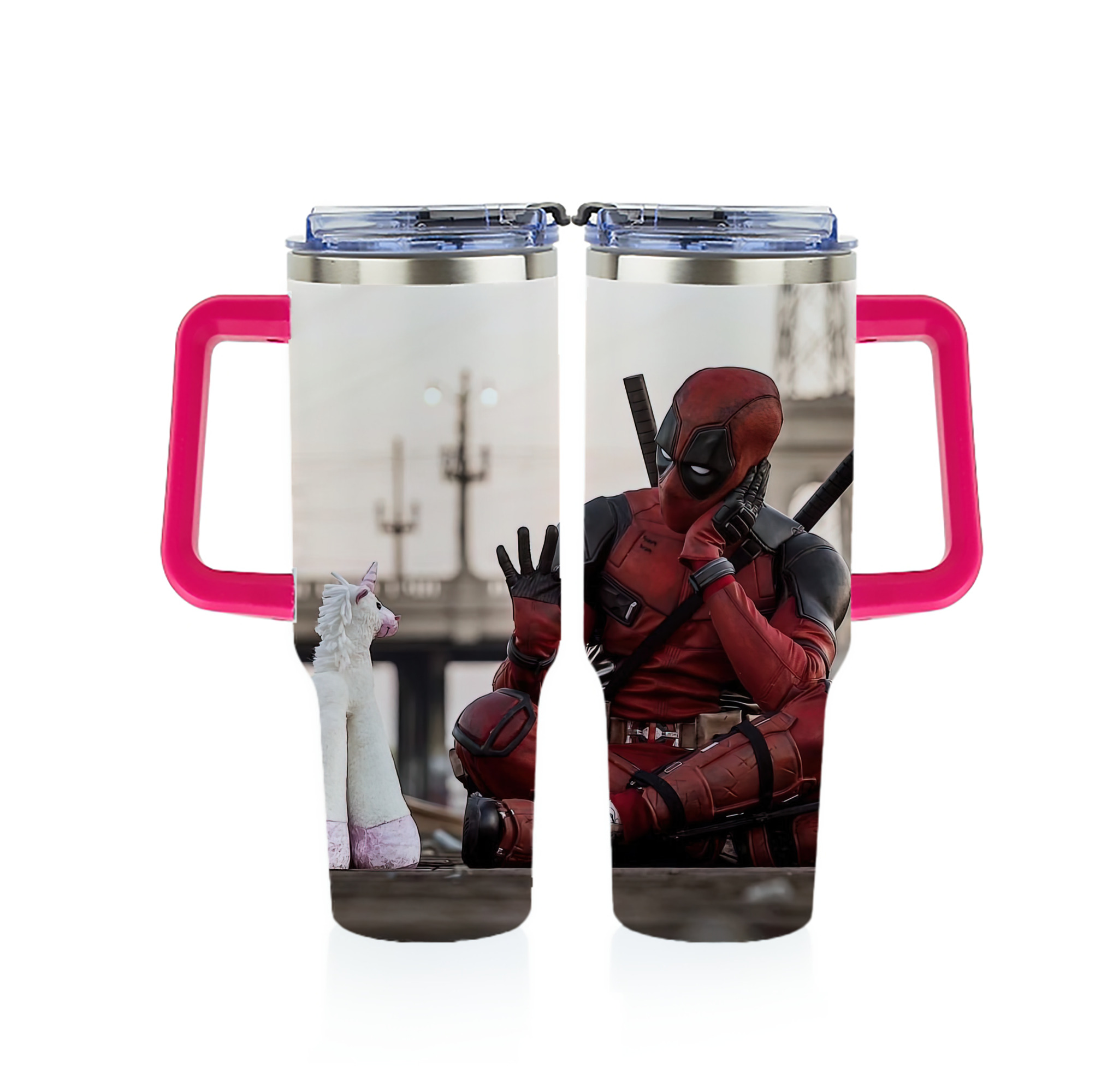 （画像用） Deadpool デッドプール 1200ｍLフルプリント車用タンブラー